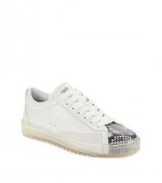 Roberto Cavalli White Low Top Sneakers