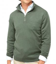 Olive Half Zip Sweater