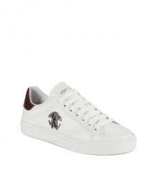 Roberto Cavalli White Low Top Sneakers