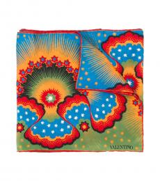 Valentino Garavani Multi color Volcano Print Scarf