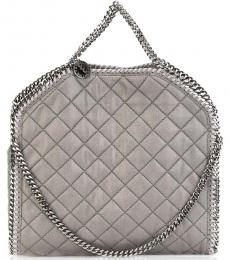 Stella McCartney Grey Falabella Quilted Large Tote
