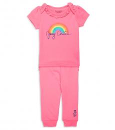 Juicy Couture 2 Piece T-Shirt/Joggers Set (Baby Girls)