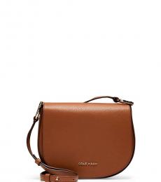 Cole Haan British Tan Foldover Small Crossbody