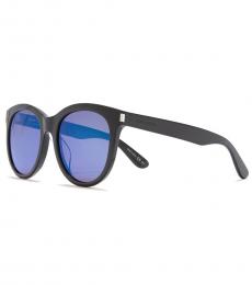 Saint Laurent Black-Blue Cateye Core Sunglasses