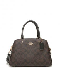 Coach Brown Black Lillie Small Satchel
