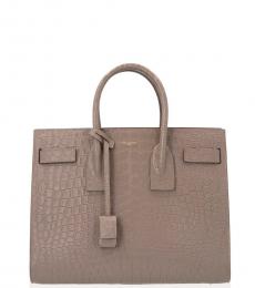 Saint Laurent Taupe Sac De Jour Large Satchel