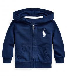 Ralph Lauren Baby Boys Newport Navy Big Pony Hoodie