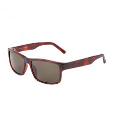 Salvatore Ferragamo Tortoise Rectangular Sunglasses