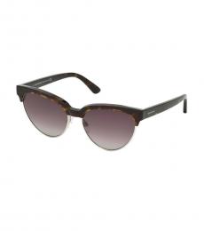 Balenciaga Havana-Bordeaux Gradient Sunglasses