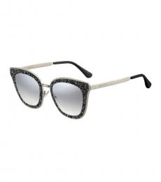 Jimmy Choo Gold-Grey Shaded Cat Eye Sunglasses