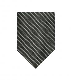 Calvin Klein Black Stitch Stripe Panel Tie