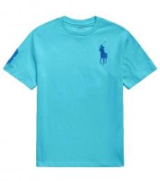 Ralph Lauren Boys Lindsay Blue Big Pony T-shirt