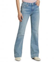7 For All Mankind Light Blue Wide-Leg Jeans