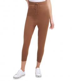Brown Pull-On Jogging Pants