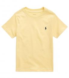 Ralph Lauren Little Boys Empire Yellow Crewneck T-Shirt