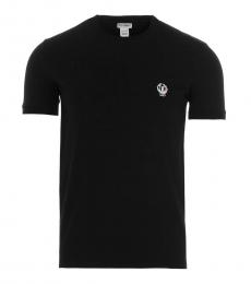 Black Stretch Cotton T-Shirt