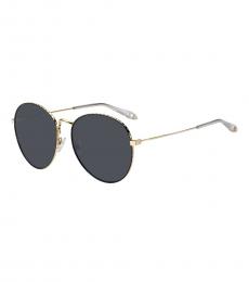 Givenchy Dark Grey Oval Sunglasses
