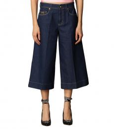 Versace Jeans Couture Blue Wide Jeans