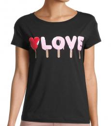 Love Moschino Black Graphic T-Shirt