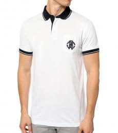 Roberto Cavalli White Short Sleeve Polo