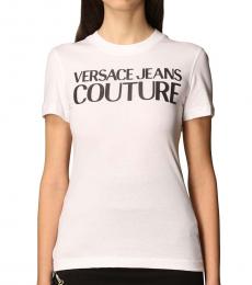 Versace Jeans Couture White T-Shirt With Logo