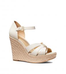 Michael Kors Light Cream Maggie Espadrille Wedges