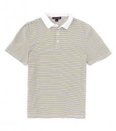 Michael Kors Multi Color Textured Stripe Polo