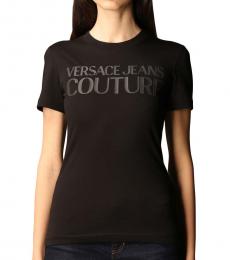 Versace Jeans Couture Black T-Shirt With Logo