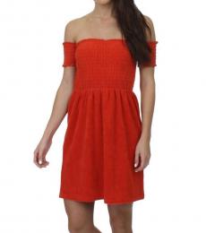 Juicy Couture City Rouge Off-The-Shoulder Dress