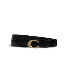 Black Gold Signature Buckle Belt