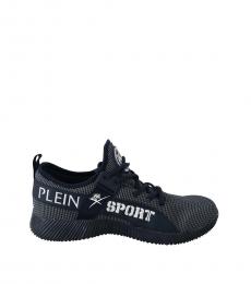 Philipp Plein Dark Blue Logo Low Top Sneaker
