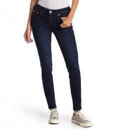 True Religion Navy Blue Mid Rise Skinny Jeans