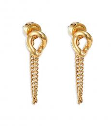 Michael Kors Gold Luxe Curb Link Stud Earrings