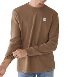True Religion Brown Thermal Sweatshirt