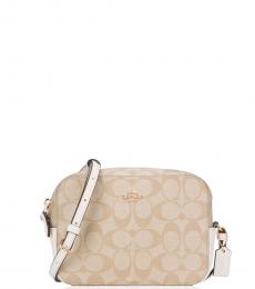 Coach Light Khaki Chalk Camera Small Crossbody