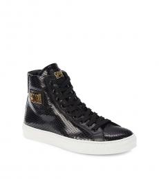 Cavalli Class Black High Top Sneakers