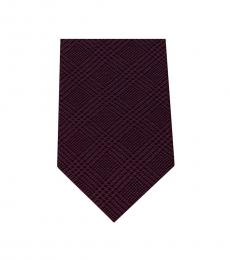 Michael Kors Purple Modern Striped Slim Silk Tie