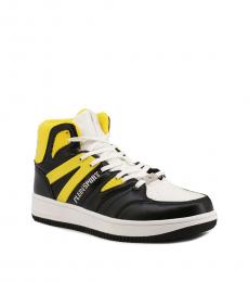 Philipp Plein Yellow Black High Top Sneaker