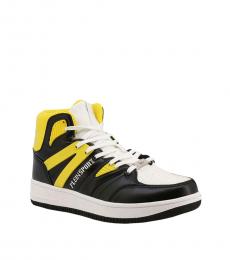 Plein Sport Yellow Black High Top Sneaker
