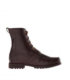 Ralph Lauren Dark Brown Ranger Leather Boots