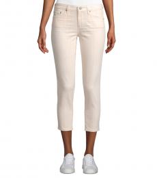 AG Adriano Goldschmied Light Pink Prima Cropped Jeans