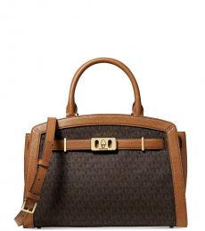 Michael Kors Brown Acorn Karson Medium Satchel