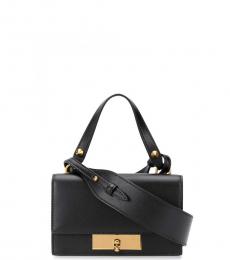 Alexander McQueen Black Skull Lock Mini Crossbody
