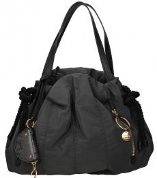 See by Chloe Dark Grey Drawstring Large Tote