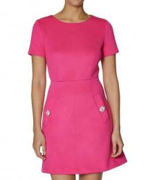Betsey Johnson Watermelon Bliss Embellished A-Line Work Dress
