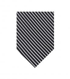 Calvin Klein Black Oxford Pinstripe Tie