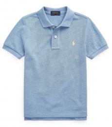 Ralph Lauren Little Boys Royal Heather Mesh Polo
