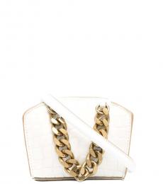 Stella McCartney White Chain Mini Crossbody Bag