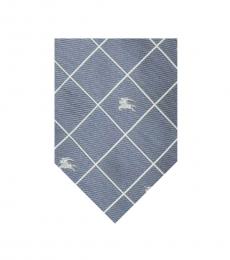 Grey bluish Cris-Cross Logo Tie