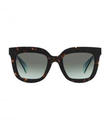 Dark Brown Square Sunglasses